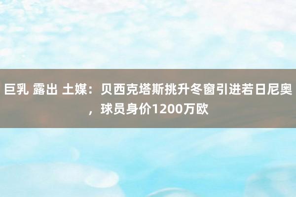 巨乳 露出 土媒：贝西克塔斯挑升冬窗引进若日尼奥，球员身价1200万欧