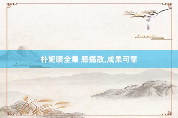 朴妮唛全集 膝痛散，成果可靠
