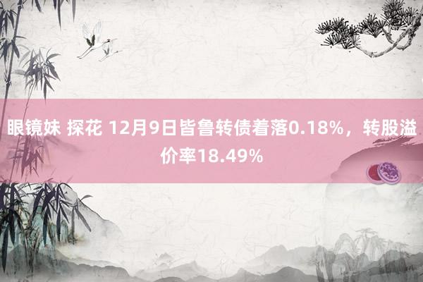 眼镜妹 探花 12月9日皆鲁转债着落0.18%，转股溢价率18.49%