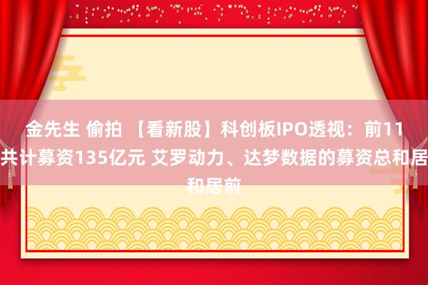金先生 偷拍 【看新股】科创板IPO透视：前11月共计募资135亿元 艾罗动力、达梦数据的募资总和居前