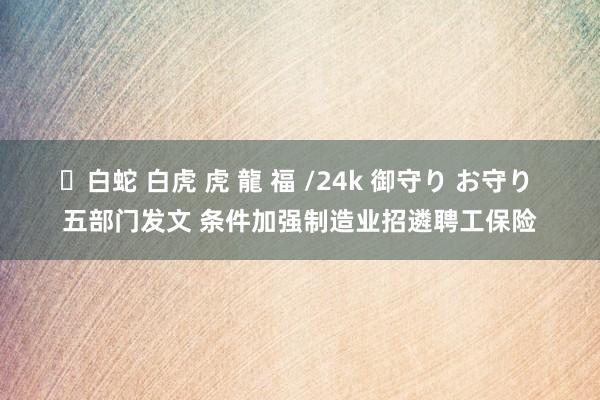 ✨白蛇 白虎 虎 龍 福 /24k 御守り お守り 五部门发文 条件加强制造业招遴聘工保险