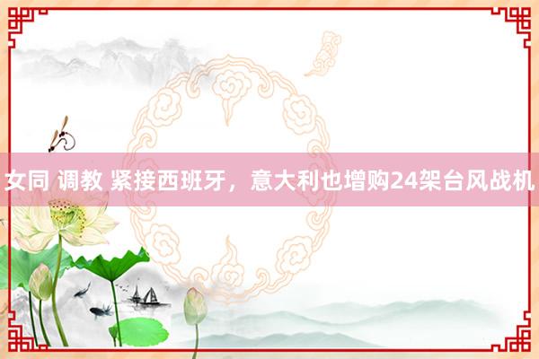 女同 调教 紧接西班牙，意大利也增购24架台风战机