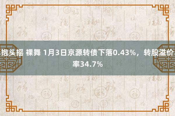 抱头摇 裸舞 1月3日京源转债下落0.43%，转股溢价率34.7%