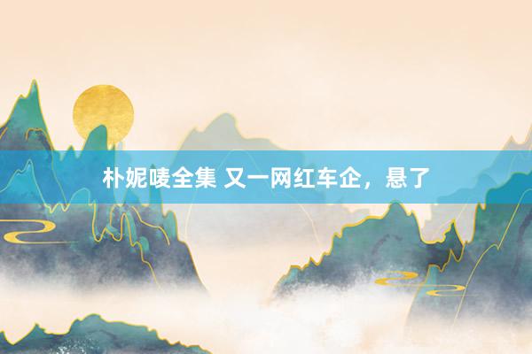 朴妮唛全集 又一网红车企，悬了