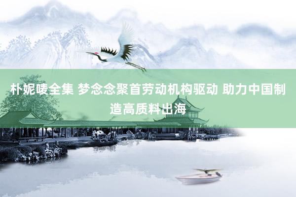 朴妮唛全集 梦念念聚首劳动机构驱动 助力中国制造高质料出海