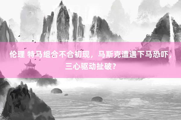 伦理 特马组合不合初现，马斯克遭遇下马恐吓，三心驱动扯破？