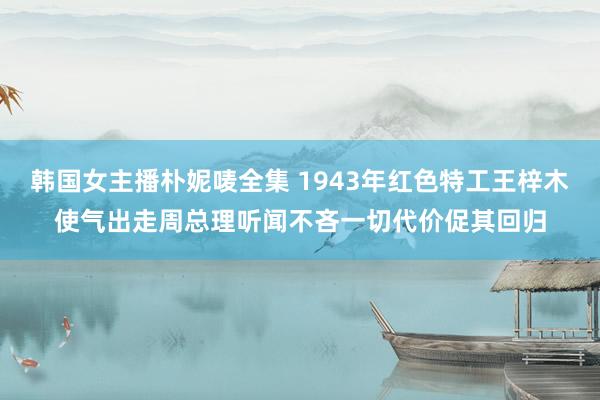 韩国女主播朴妮唛全集 1943年红色特工王梓木使气出走周总理听闻不吝一切代价促其回归