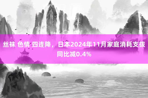 丝袜 色情 四连降，日本2024年11月家庭消耗支拨同比减0.4%
