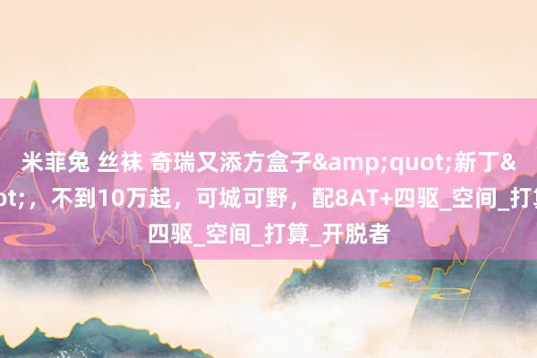 米菲兔 丝袜 奇瑞又添方盒子&quot;新丁&quot;，不到10万起，可城可野，配8AT+四驱_空间_打算_开脱者