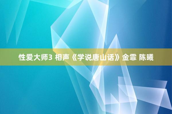 性爱大师3 相声《学说唐山话》金霏 陈曦